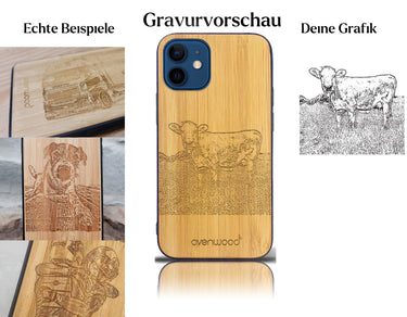 INDIVIDUELL iPhone 12 mini Bambus-Kunststoff
